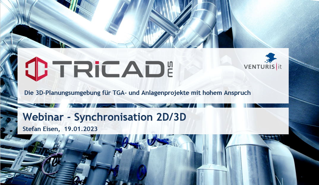 Synchronisation 2D/3D mit TRICADms
